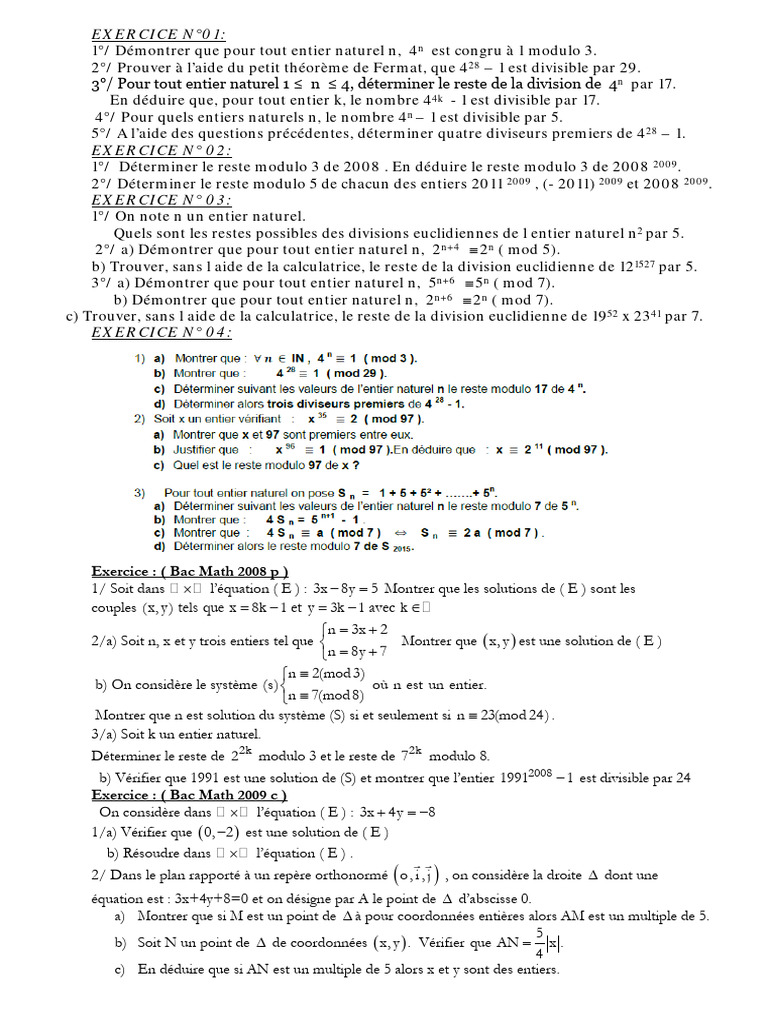 Areth Bac Math Bac | PDF | Méthodes et références pédagogiques