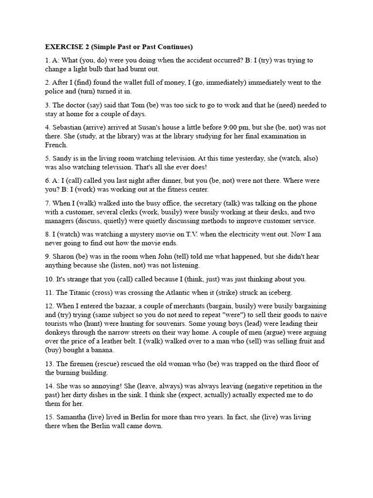 Exercise 2 pdf