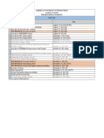 AUPP Academic Calendar 2022 2023 All Students