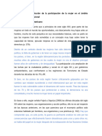 Historia y Evolución de La Participación de La Mujer en El Ámbito Político