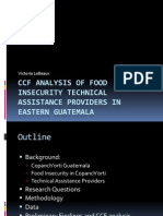 CCF Analysis of Food Insecurity Technical Assistance Providers in Eastern Guatemala
