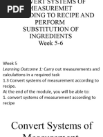 Quarter 2 - Module 3 SUBSTITUTION OF INGREDIENTS