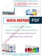 12th Chemistry Quick Reference