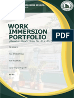 Portfolio Work Immersion