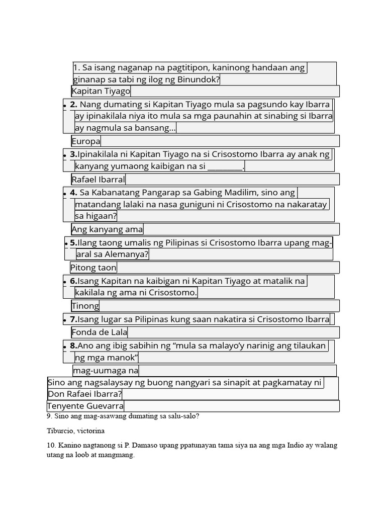 Fil 9 q1 Noli | PDF