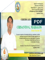 Certificate Sir Cris