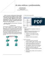 Informe Rutas Estaticas Ipv4, Ipv6