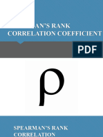 Spearmans Rank Correlation Coefficient