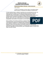 Comentário Sobre A Conscientização Da Cultura Negra e Negritude