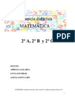 Secuencia Matematica 15 Dias 2024