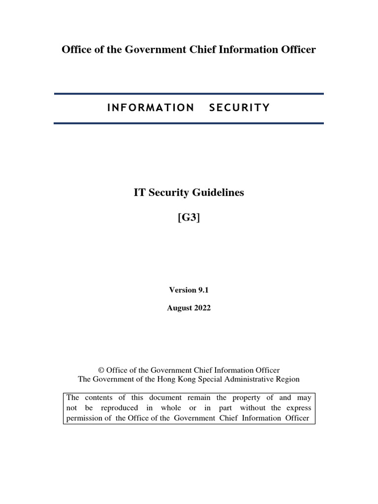 Office of The Government Chief Information Officer: August 2022 | PDF |  Information Security | Computer Security