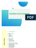 Business Plan Summary