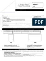 Formato Solicitud Cedula Profesional