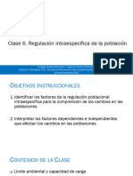 Clase 6 - Regulacion Intraespecifica de La Población