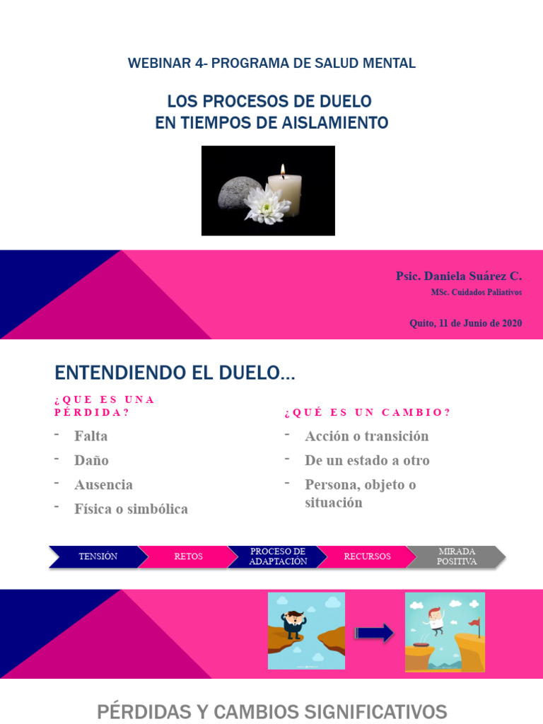 Duelo y Salud Mental en Aislamiento | PDF | Dolor | Las emociones