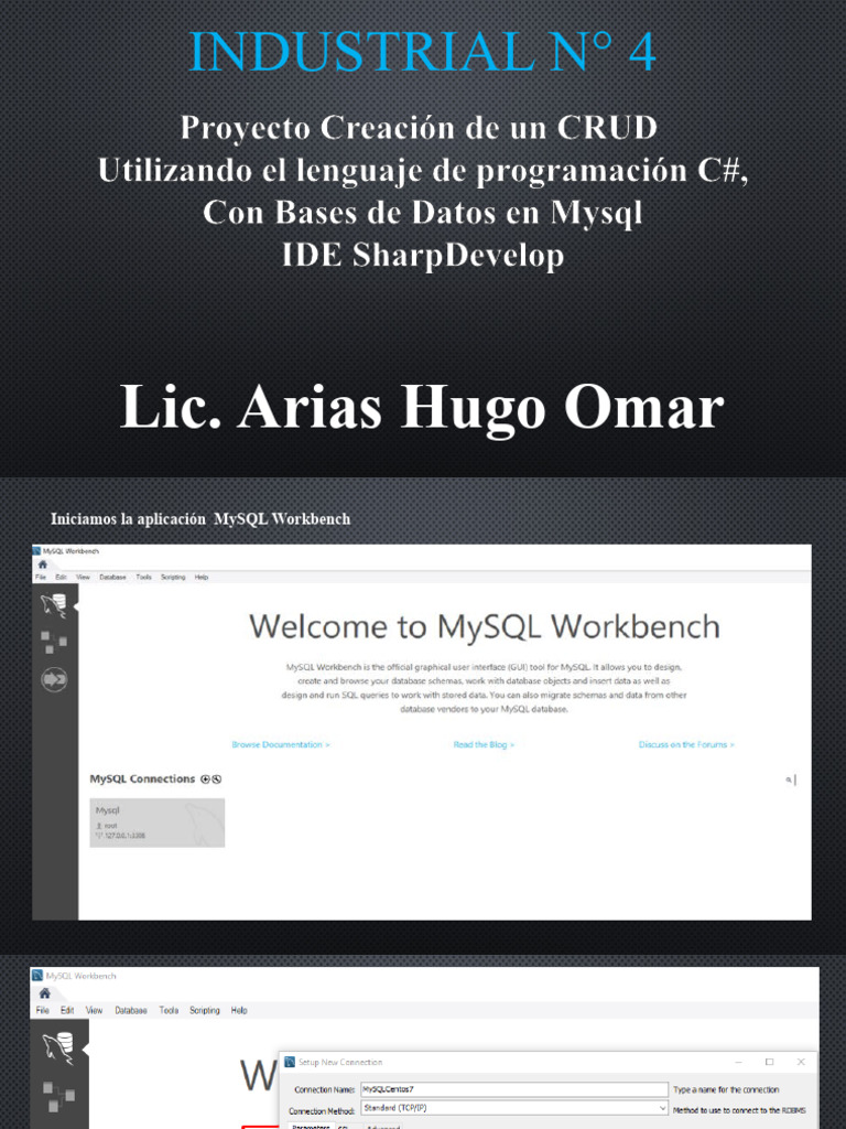 Creación de un CRUD en C# y MySQL | PDF | SQL | Bases de datos