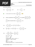 Vectors II Tutorial 1 Solutions