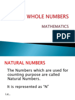 Whole Numbers