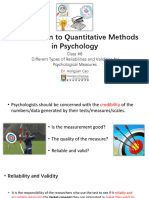 Class #8 - Different Types of Reliabilities and Validities For Psychological Measures (Updated Feb 22)