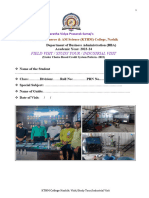 Industrial Visit Report Format