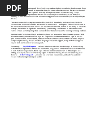 Thesis 5 Paragraph Essay