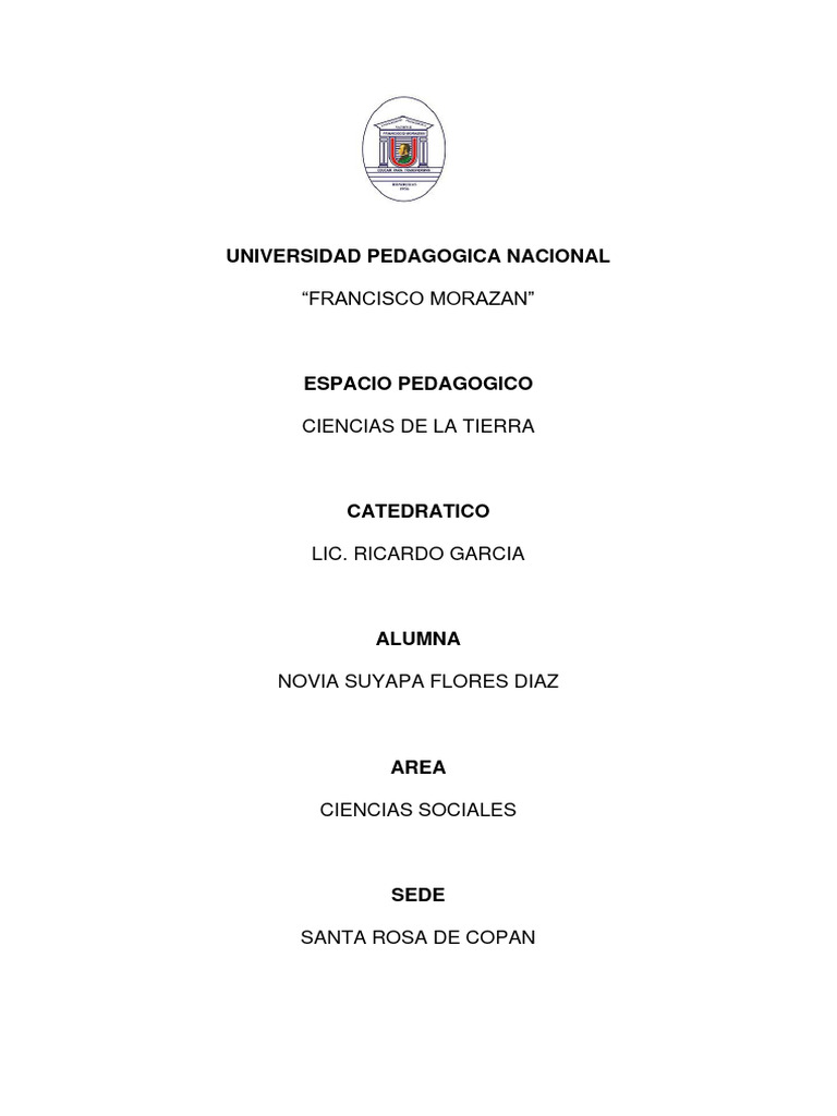 Guia 1 Ciencias De La Tierra Pdf Ciencias De La Tierra Tierra