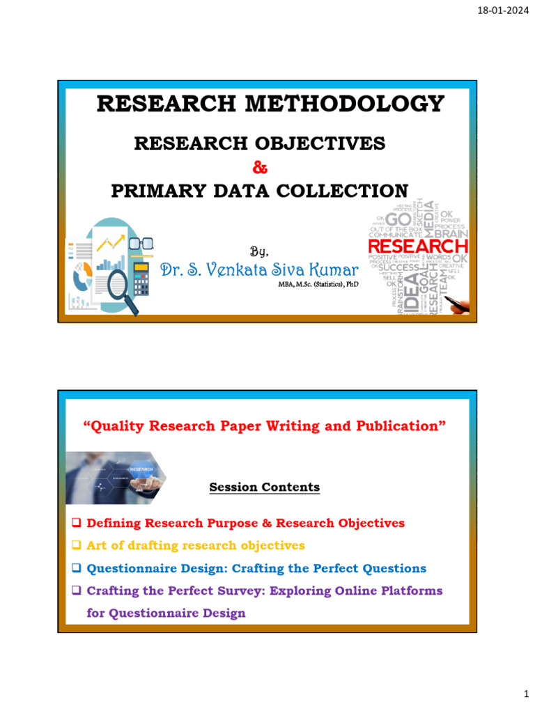 Research PurposeObjectives and Data Collection Methods (Questionnaire