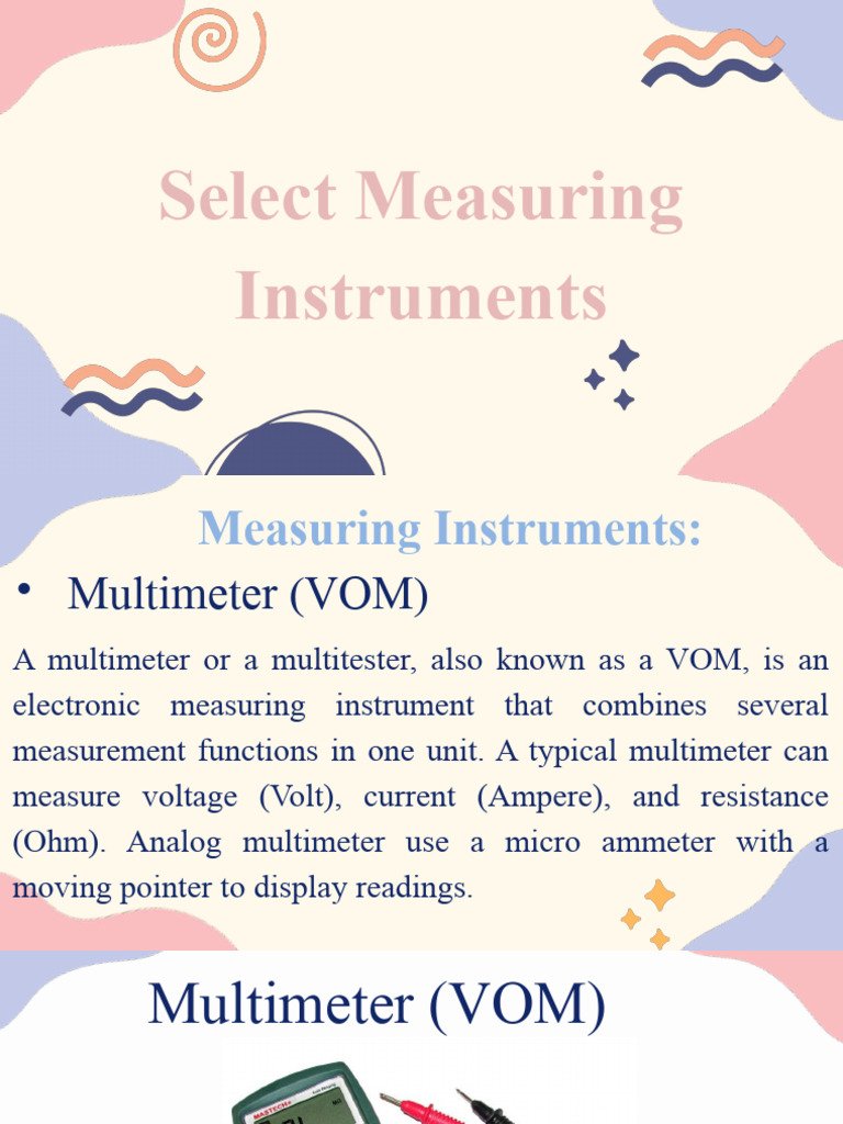 Select Measuring Instruments PDF Computing Electricity