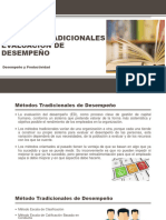 Métodos Tradicionales Evaluación de Desempeño