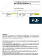 Amf-P-14 Procedure For Outsource Process