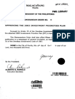 2003 Investment Priorities Plan