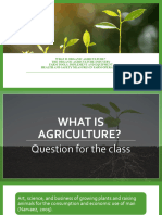 What Is Agriculture