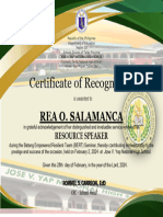 Certificate Resource Speaker RM
