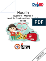 Health1 - Q1 - Mod1 - Healthful Foods and Less Healthful Foods - Final