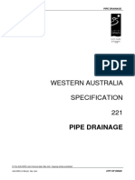 Specification 221 - Pipe Drainage