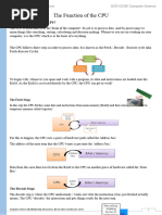 1.1.1a Architecture of The CPU - Workbook OCR GCSE