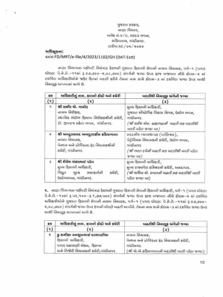A.o.-1 To DD Promotion Order | PDF
