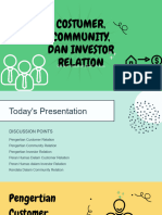 P11 - Costumer, Community, Investor Relation