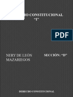 Derecho Constitucional I