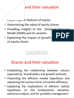 Shares and Their Valuation