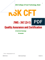 Quality Assurance and Certification
