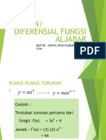 Turunan Fungsi Aljabar