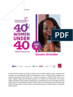 #40WomenUnder40 - Doreen Orishaba