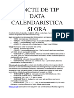 Functii de Tip Data Calendaristica Si Ora