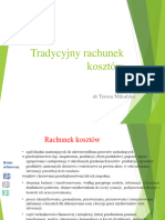 Tradycyjny Rachunek Kosztów