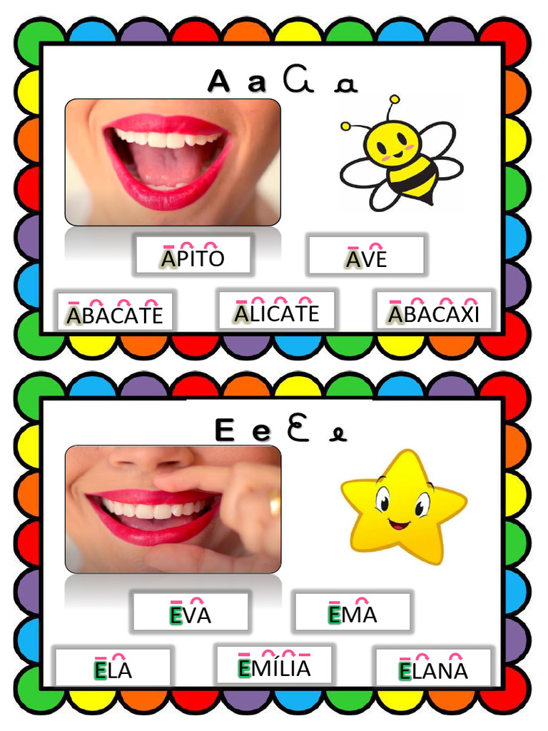 Fichas de Leitura: Método Fônico | PDF | Artes Linguísticas e Disciplina