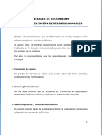 5 Consejos Generales de Socorrismo PRL