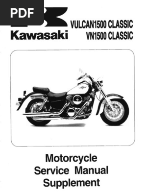 Kawasaki Vulcan 1500 Service Manual | PDF | Screw | Bearing