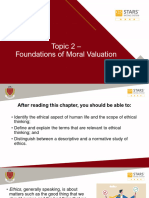 Topic 4 - Foundations of Moral Valuation