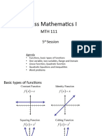 5th Session MTH111-1